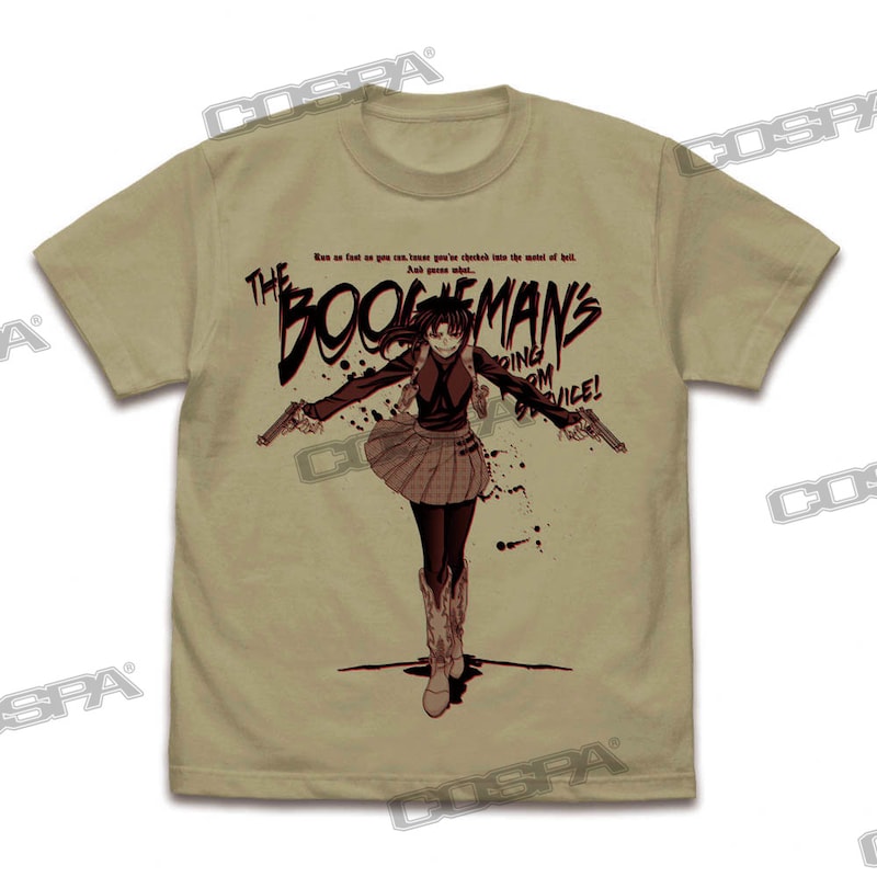 「ブギーマンに喰われるぞォ Tシャツ」のSAND KHAKI。