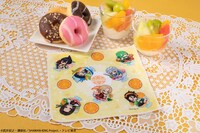 ハンカチの使用イメージ。