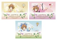 事前予約特典の「さくらちゃんの招待状カード（全3種）」。