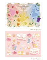 カフェ来店ノベルティのペーパーランチョンマット。