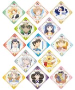 コラボカフェメニュー注文ノベルティのオリジナルクリアコースター。