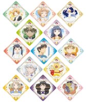 コラボカフェメニュー注文ノベルティのオリジナルクリアコースター。