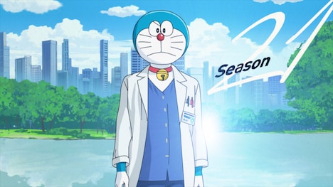 アニメ「ドラえもん」より、「主役はめこみ機」の場面カット。 (c)藤子プロ・小学館・テレビ朝日・シンエイ・ADK