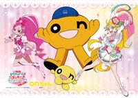 「映画トロピカル～ジュ！プリキュア 雪のプリンセスと奇跡の指輪！」とonちゃんのコラボビジュアル。 (c)2021映画トロピカル～ジュ！プリキュア製作委員会 (c)HTB