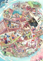 京アニが江戸、明治、大正時代風のアニメ制作描いたTAAFメインビジュアル公開