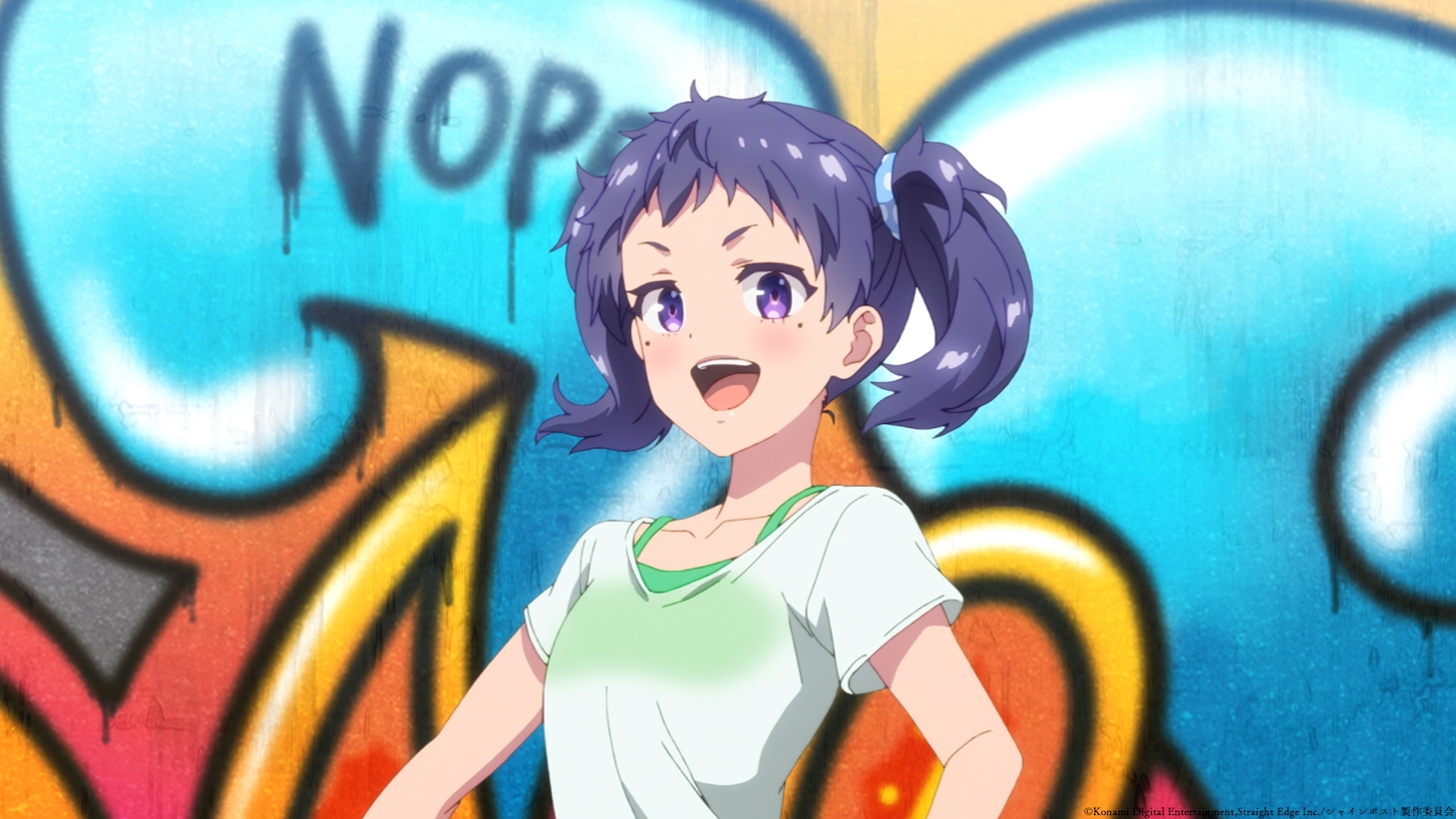 「Be Your Light!!」ミュージックビデオより。 (c)Konami Digital Entertainment,Straight Edge Inc./シャインポスト製作委員会