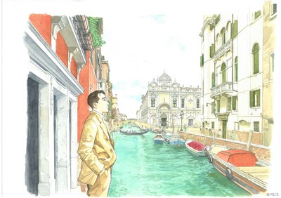 谷口ジローによるイラスト。