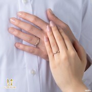 「EVANGELION カシウスの槍/ペアリング プラチナ×K18ピンクゴールド」