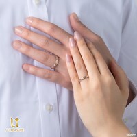 「EVANGELION カシウスの槍/ペアリング プラチナ×K18ピンクゴールド」