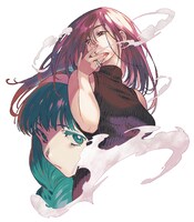 郷本の新連載「破滅の恋人」カット。