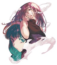 郷本の新連載「破滅の恋人」カット。