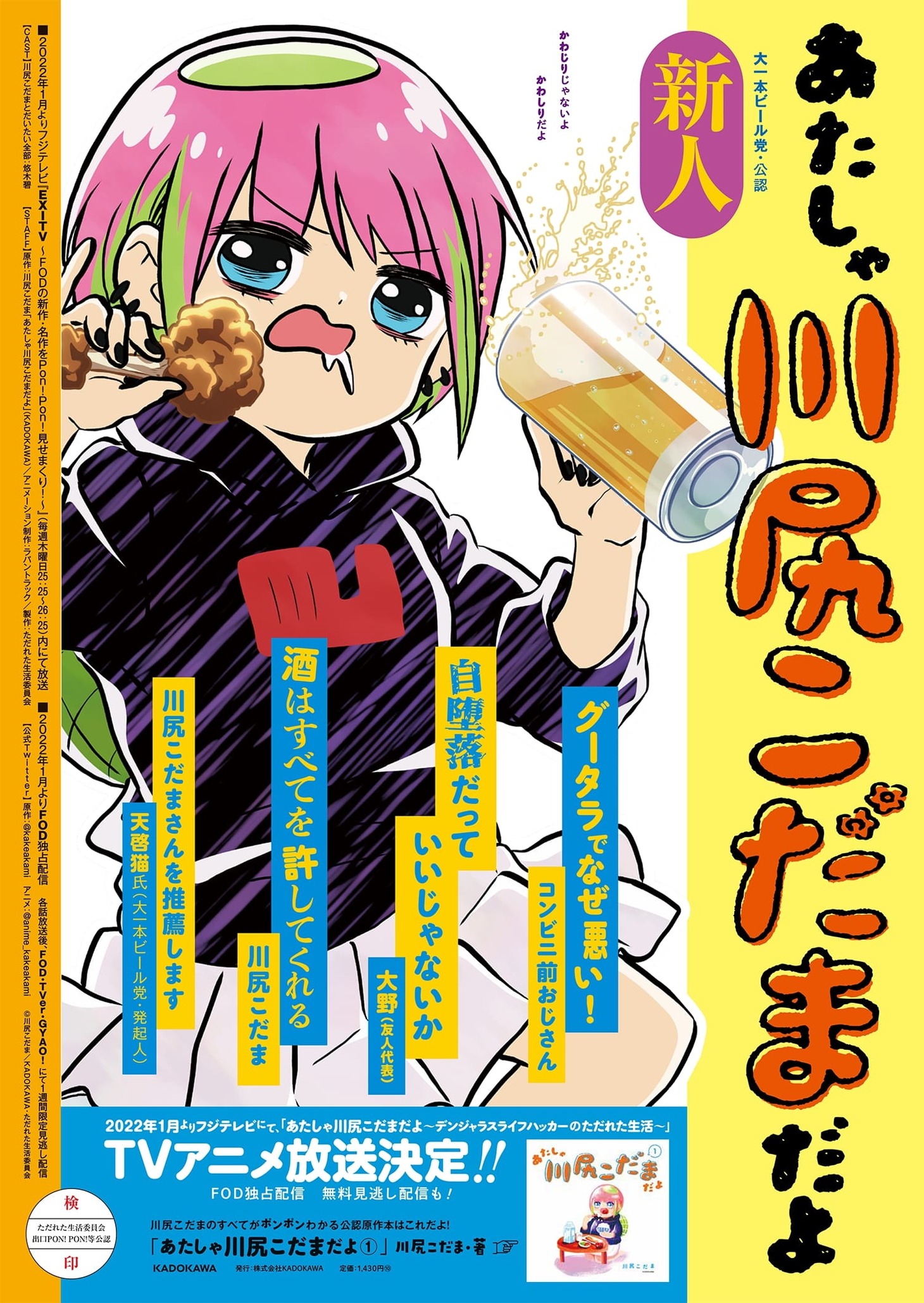 「あたしゃ川尻こだまだよ～デンジャラスライフハッカーのただれた生活～」ビジュアル