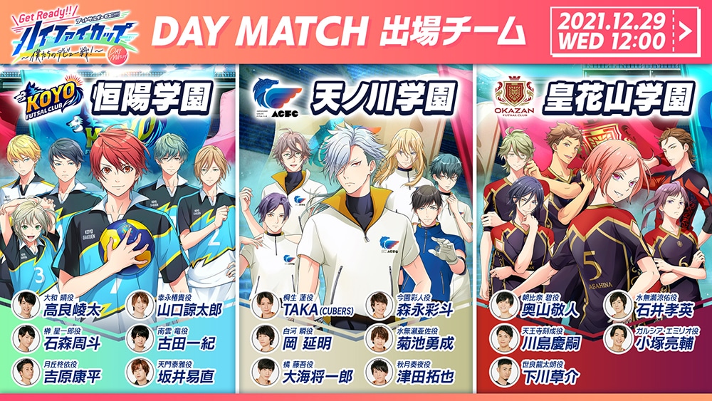 「Get Ready!! フットサルボーイズ!!!!! ハイファイカップ ～僕たちのデビュー戦！～」 告知画像