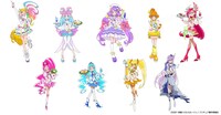 「映画トロピカル～ジュ！プリキュア 雪のプリンセスと奇跡の指輪！」コラボカフェの描き下ろしイラスト。