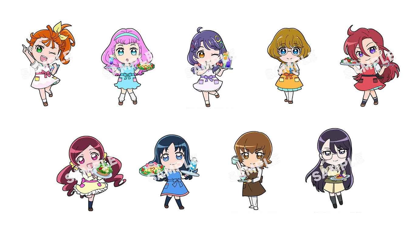 「映画トロピカル～ジュ！プリキュア 雪のプリンセスと奇跡の指輪！」コラボカフェの描き下ろしイラスト。