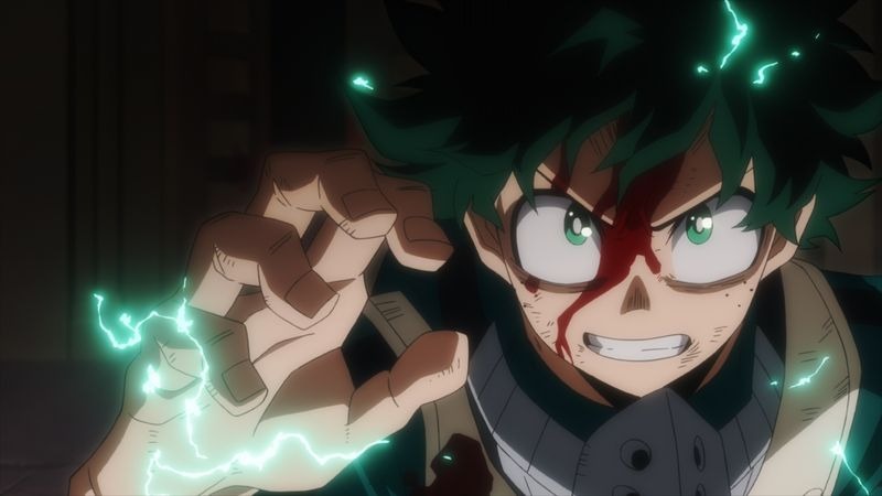 劇場アニメ「僕のヒーローアカデミア THE MOVIE ワールド ヒーローズ ミッション」の場面カット。