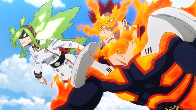 劇場アニメ「僕のヒーローアカデミア THE MOVIE ワールド ヒーローズ ミッション」の場面カット。