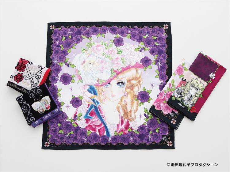 ベルばら Anna Sui Mary Quant 日比谷花壇とのコラボハンカチ全16種 コミックナタリー