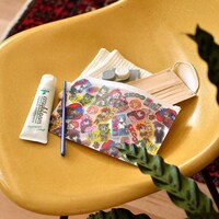 「SK∞ エスケーエイト｜クリアポーチ（ステッカー総柄）」