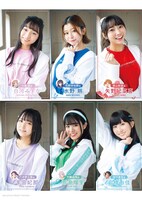 TVアニメ「SELECTION PROJECT」出演キャストのコラボグラビア（撮影：藤本和典）。