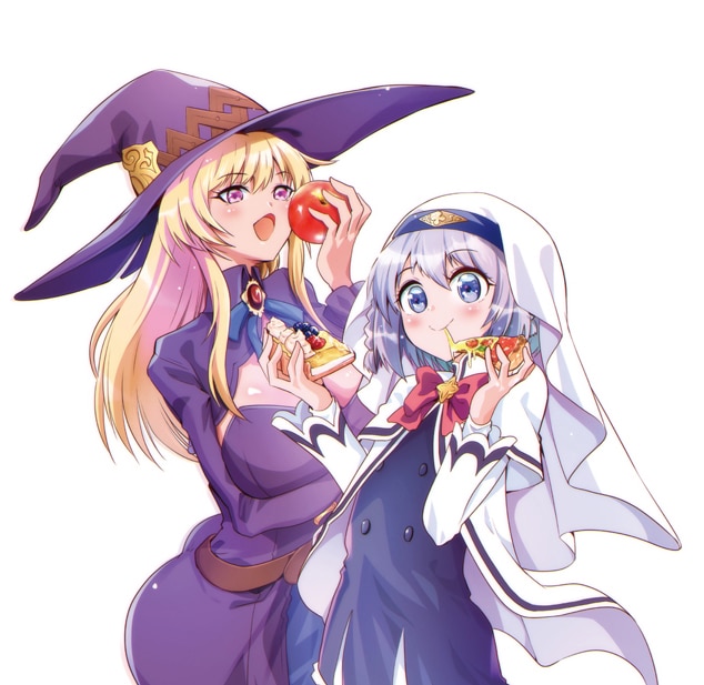 「腹ペコ聖女とまんぷく魔女の異世界スローライフ！」カット