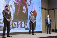 左から上松範康、RUCCA、サイバーエージェントの田中宏幸氏。