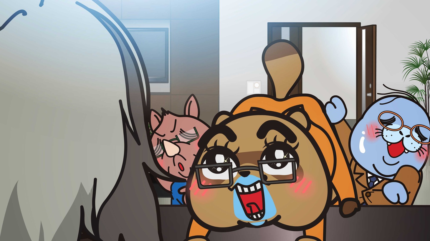 アニメ「アグレッシブ烈子」シーズン4より。(c)2021 SANRIO CO., LTD. TOKYO, JAPAN SANRIO/TBS・FANWORKS