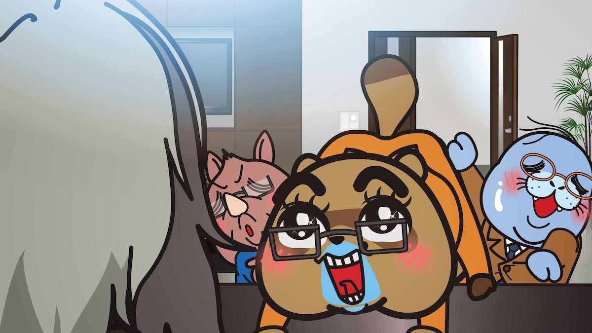 「アグレッシブ烈子」シーズン4の場面カット。