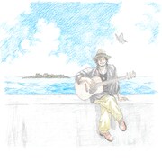 柳内大樹が描き下ろした、実写映画「軍艦少年」の主題歌シングルのジャケット公開