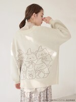 「すみっコぐらしニットカーディガン」着用イメージ