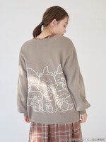 「すみっコぐらしニットカーディガン」着用イメージ