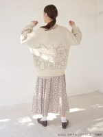 「すみっコぐらしニットカーディガン」着用イメージ