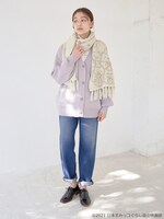 「すみっコぐらしニットストール」使用イメージ