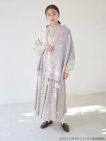 「すみっコぐらしニットストール」使用イメージ