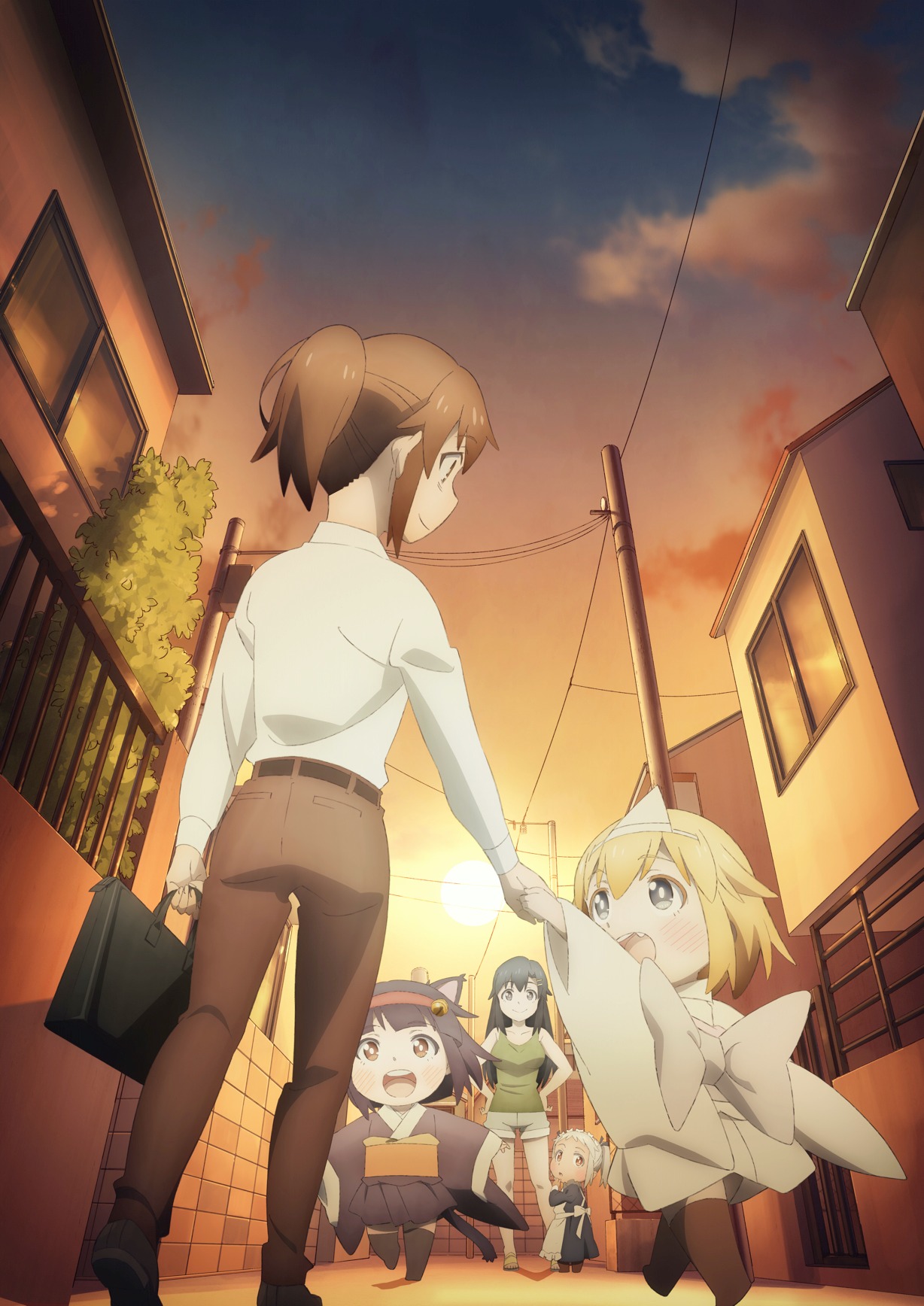 TVアニメ「社畜さんは幼女幽霊に癒されたい。」キービジュアル (c)有田イマリ/SQUARE ENIX・製作委員会