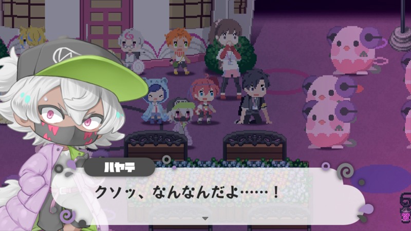 ゲームマガジンでの展開が予定されている「まいまいまいごえん」のフリーゲームより。