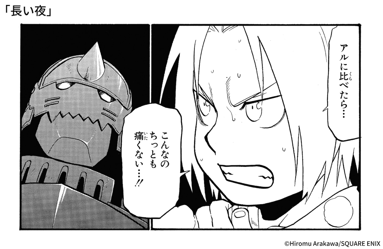 「鋼の錬金術師 20th ANNIVERSARY BOOK」収録の外伝「長い夜」より。