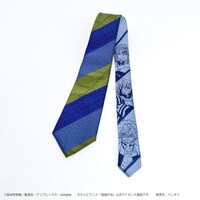 宇髄天元、伊黒小芭内、不死川実弥モチーフのネクタイ。