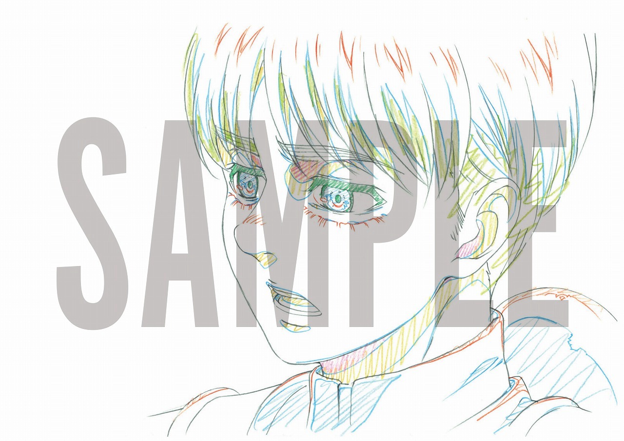 展示される複製原画。