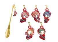 「アクリルチャーム付きマドラー ＜ハーツラビュル寮＞」