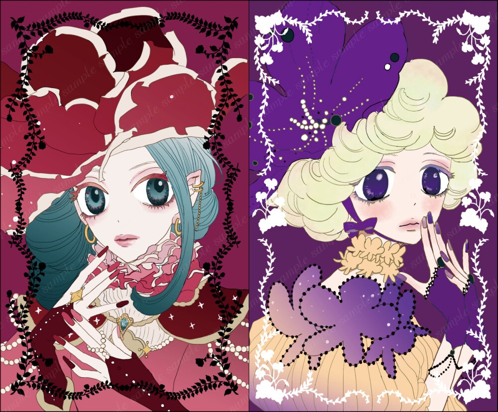 イラストコレクションカード。 - 「シュガシュガルーン」のネイル