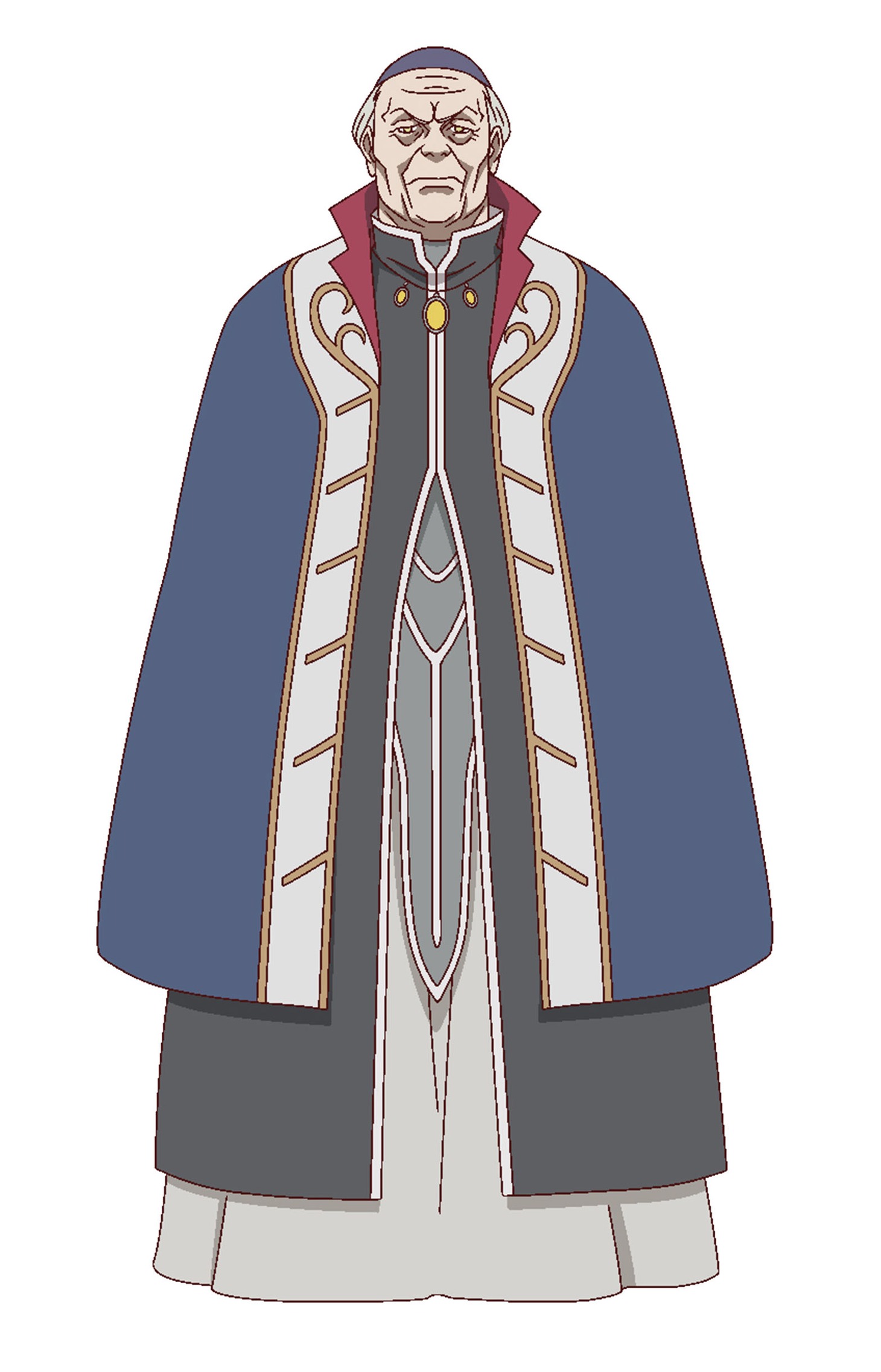 バグリー（CV：稲葉実）。“白帆の都（ホワイトセイルズ）”の神殿長。大柄な見た目に加え、怒りっぽい性格をしている。宴と享楽に現を抜かしていると専らの評判だが……。