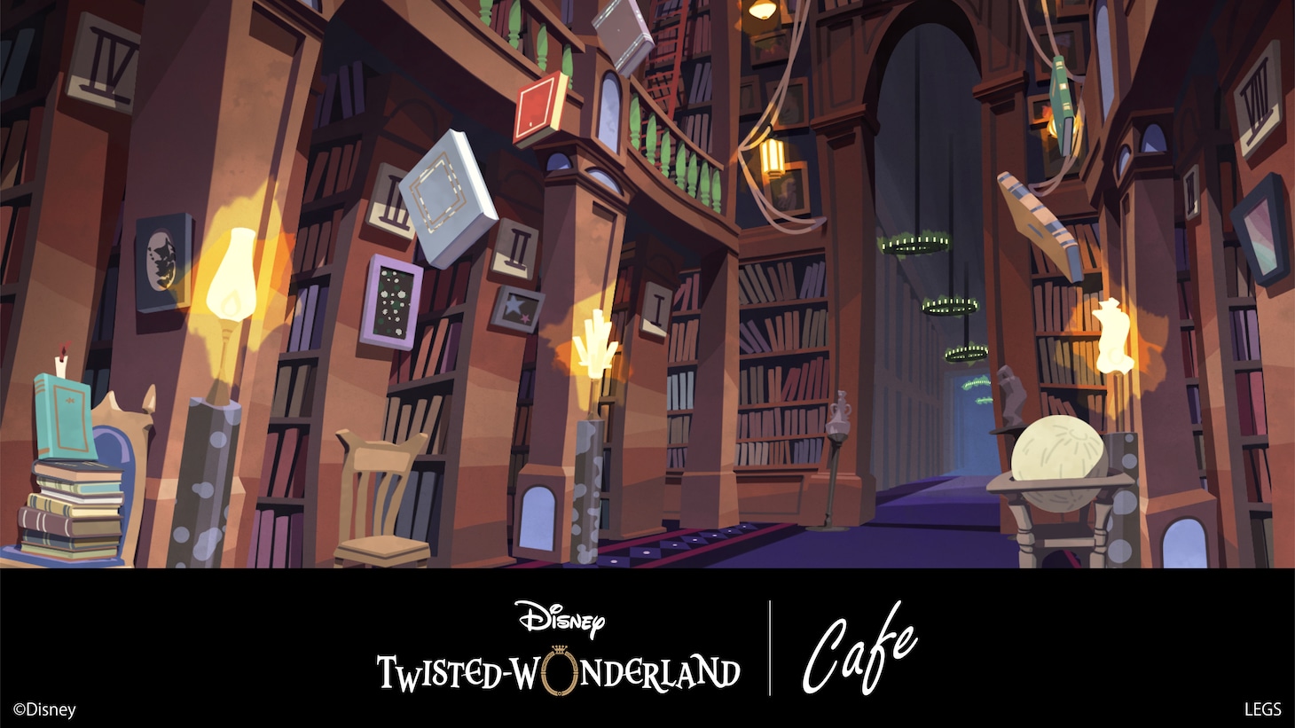 「『ディズニー ツイステッドワンダーランド』OH MY CAFE」バナー