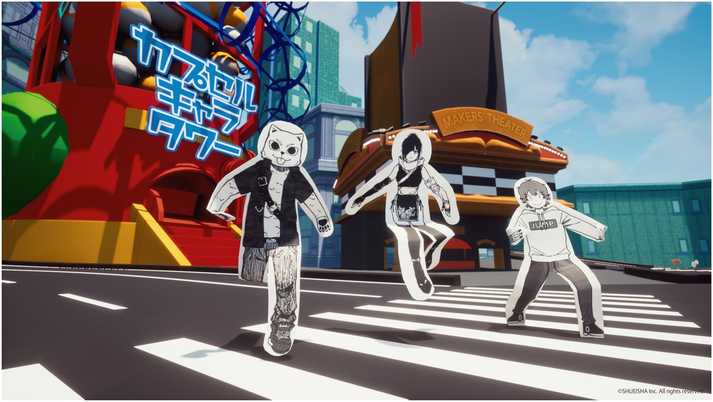 「カプセルキャラタワー」のイメージ。