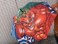 「雨傘・侠客立ち（クラウドファンディング限定カラーリング）」のイメージ。