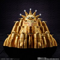 「無敵要塞ザイガス」のフィギュア。