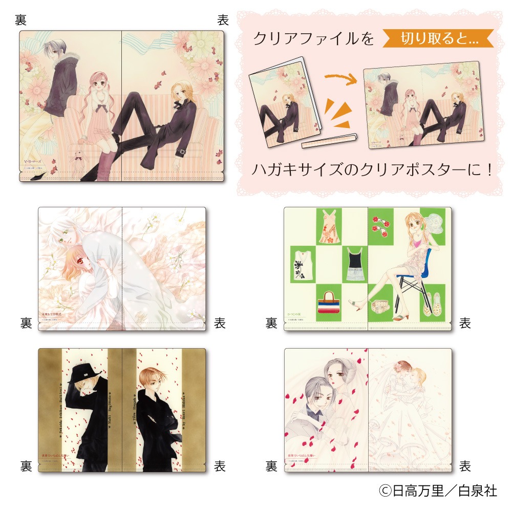 ハガキサイズのクリアポスターファイル。
