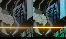 劇場版「銀河鉄道999」HDリマスターと4K HDRリマスターの比較画像。