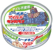 「キン肉マン」のキャラクターが描かれた「オイル不使用 シーチキンマイルド」。