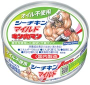 「キン肉マン」のキャラクターが描かれた「オイル不使用 シーチキンマイルド」。